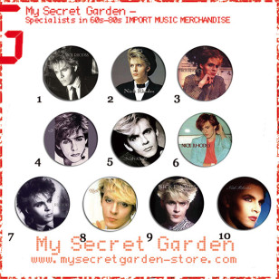 Duran Duran - Nick Rhodes Pinback Button Badge Set 1a or 1b( or Hair Ties / 4.4 cm Badge / Magnet / Keychain Set )